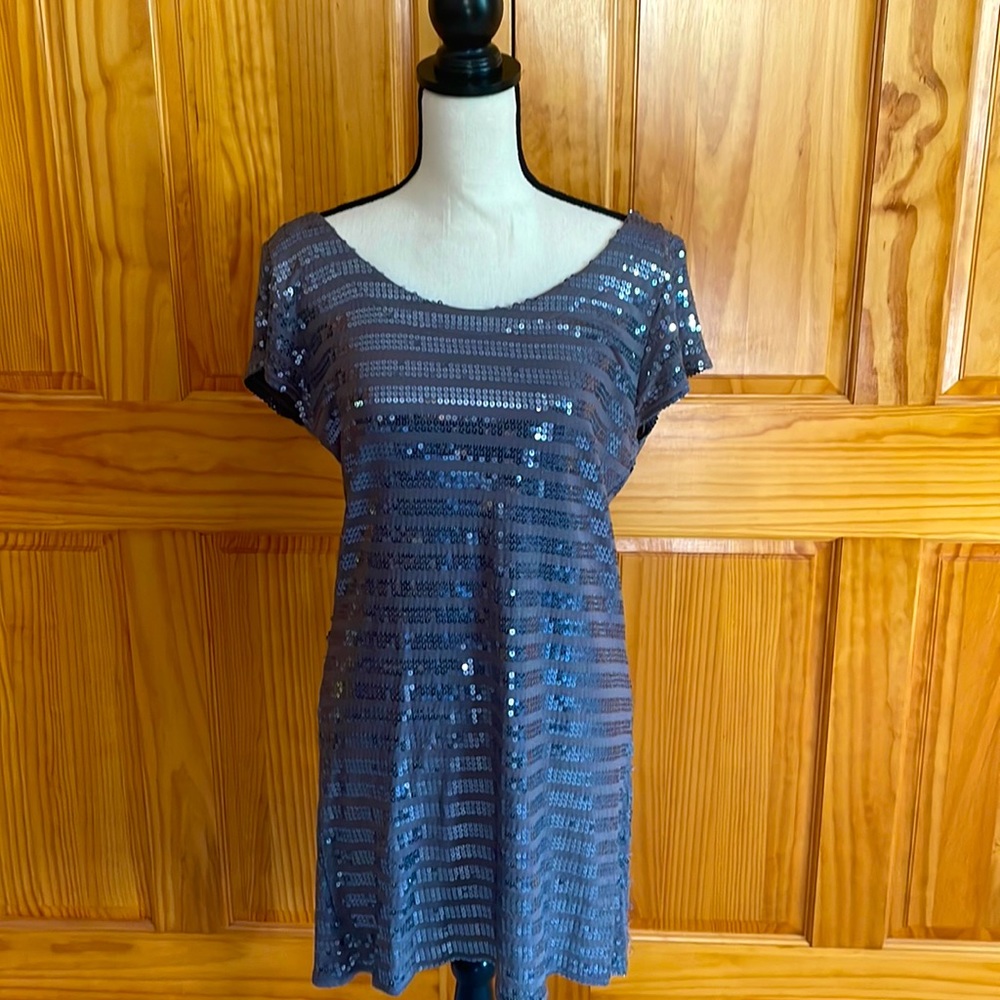 Like new - Fun silver sequined dress